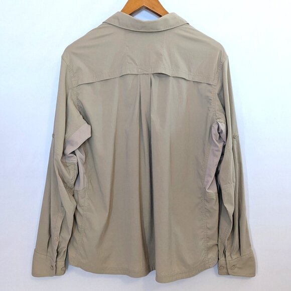 REI | Co-Op Sahara Long-Sleeve Solid Shirt Outdoors in Tan Beige | Size XL - Picture 4 of 11